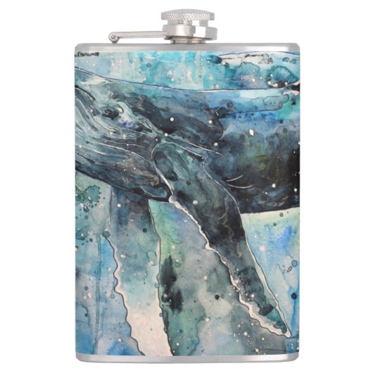 Flasques Baleine bleue (Devant)