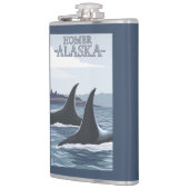 Flasques Baleines #1 - Homer, Alaska d'orque (Gauche)