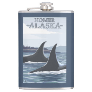 Flasques Baleines #1 - Homer, Alaska d'orque