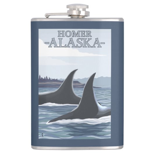 Flasques Baleines #1 - Homer, Alaska d'orque (Devant)