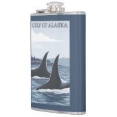 Flasques Baleines #1 - le golfe d'Alaska d'orque (Gauche)