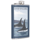Flasques Baleines #1 - le golfe d'Alaska d'orque (Droite)