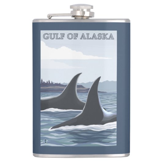 Flasques Baleines #1 - le golfe d'Alaska d'orque (Devant)