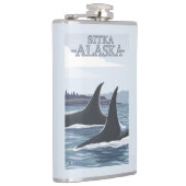 Flasques Baleines #1 - Sitka, Alaska d'orque (Droite)