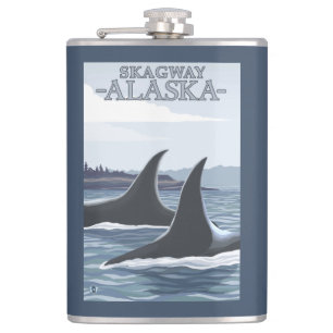 Flasques Baleines #1 - Skagway, Alaska d'orque