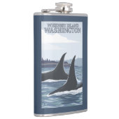 Flasques Baleines #1 - Whidbey, Washington d'orque (Droite)