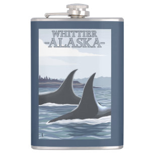 Flasques Baleines #1 - Whittier, Alaska d'orque