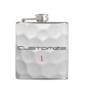 Flasques Balle de golf avec texte et numéro personnalisés (Devant)