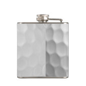 Flasques Balle de golf blanche texturée avec nom et numéro (Dos)