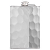 Flasques Balle de golf blanche texturée avec nom et numéro  (Dos)