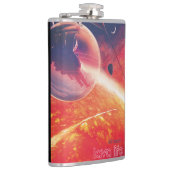 Flasques Ballon à air chaud extrême sur paysage volcanique (Droite)