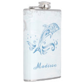 Flasques Ballon bleu Dolphin vinyle enveloppé (Droite)