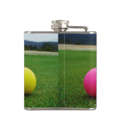 Flasques Ballons de golf JAUNE, ROSE ET BLANC (Dos)