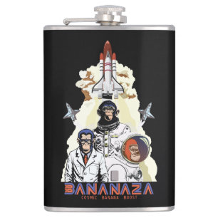 Flasques BANANAZA : Équipe de singes de l'espace