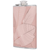 Flasques Banane, feuilles de palmiers : cuivre brillant. (Gauche)