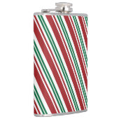 Flasques Bande de menthe rouge et verte (Droite)