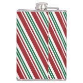 Flasques Bande de menthe rouge et verte (Dos)