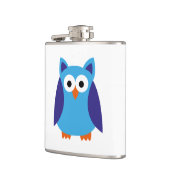 Flasques Bande dessinée bleue de hibou (Gauche)