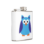 Flasques Bande dessinée bleue de hibou (Droite)