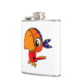 Flasques Bande dessinée orange de perroquet (Gauche)