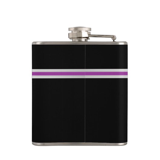 Flasques Bande et monogramme d'accentuation violette (Dos)