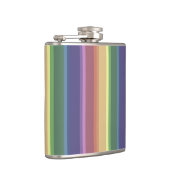 Flasques Bandes arc-en-ciel coupées (Droite)