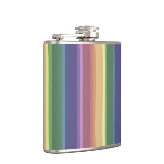 Flasques Bandes arc-en-ciel coupées (Droite)