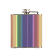 Flasques Bandes arc-en-ciel coupées (Dos)