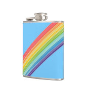 Flasques Bandes arc-en-ciel diagonales (Gauche)