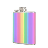 Flasques Bandes arc-en-ciel pastel (Gauche)