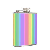 Flasques Bandes arc-en-ciel pastel (Droite)