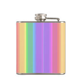 Flasques Bandes arc-en-ciel pastel (Dos)