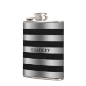 Flasques Bandes argentées (Gauche)