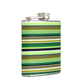 Flasques Bandes blanches vert mignonne (Droite)