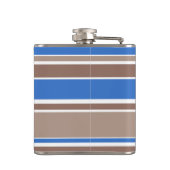 Flasques Bandes Brown et bleues (Dos)