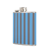 Flasques Bandes de bonbons Brown et bleues (Gauche)