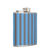 Flasques Bandes de bonbons Brown et bleues (Droite)