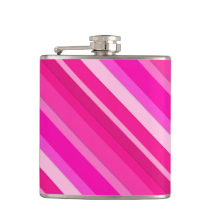 Flasques Bandes de bonbons en couches - rose et fuchsia