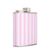 Flasques Bandes de bonbons rose clair et blanc (Droite)