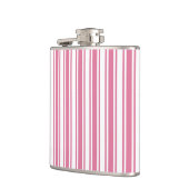 Flasques Bandes de bonbons roses et blanches (Gauche)