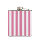 Flasques Bandes de bonbons roses et blanches (Dos)