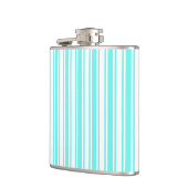 Flasques Bandes de bonbons turquoise et blanche (Gauche)