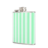 Flasques Bandes de bonbons vert et blanc pastel (Gauche)