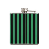 Flasques Bandes de bonbons vert et noir (Dos)