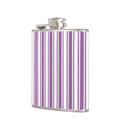 Flasques Bandes de bonbons violettes et blanches (Gauche)