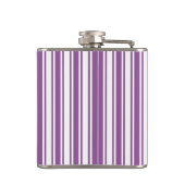 Flasques Bandes de bonbons violettes et blanches (Dos)