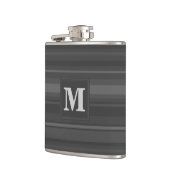 Flasques Bandes de charbon de monogramme (Gauche)