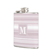 Flasques Bandes de quartz roses monogrammes (Gauche)