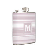 Flasques Bandes de quartz roses monogrammes (Droite)