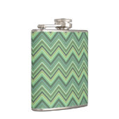 Flasques Bandes de zigzag vert olive (Droite)
